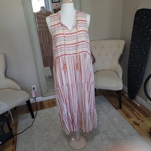 Striped Sleeveless Dress